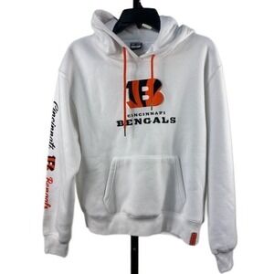 New Ultra Game Cincinnati Bengals Women's Size Medium White NFL Team Hoodie